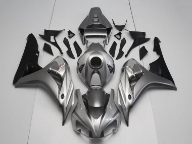 Großhandel Honda CBR1000RR Motorrad Verkleidung Kit 2006-2007 - Silber Glanzendes Schwarz