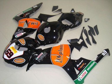Großhandel Honda CBR1000RR Motorrad Verkleidung 2006-2007 - Glanzendes Schwarz Orange Grun Hm Plant Rennen 69