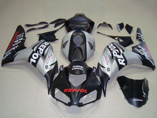Großhandel Honda CBR1000RR Motorrad Verkleidung 2006-2007 - Silber Matt Schwarz Repsol