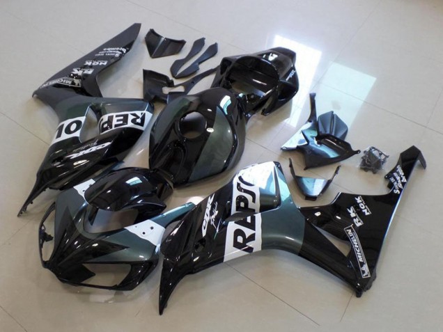 Großhandel Honda CBR1000RR Motorrad Verkleidung 2006-2007 - Grau Weiss Glanzendes Schwarz Repsol
