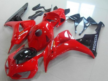 Großhandel Honda CBR1000RR Motorrad Verkleidung 2006-2007 - Rot Glanzendes Schwarz