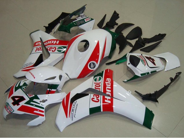 Großhandel Honda CBR1000RR Motorrad Verkleidung 2008-2011 - Weiss Rot Dunkel Grun Castrol
