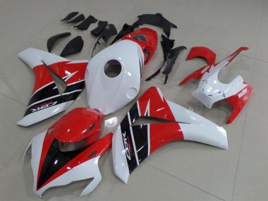 Großhandel Honda CBR1000RR Motorrad Verkleidungen Kit 2008-2011 - Weiss Rot Glanzendes Schwarz