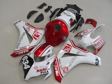 Großhandel Honda CBR1000RR Motorrad Verkleidung 2008-2011 - Weiss Rot Schwarz HARC Pro PIAA 634