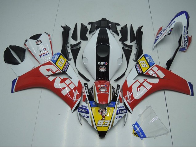 Großhandel Honda CBR1000RR Motorrad Verkleidung 2008-2011 - Weiss Rot Gelb Schwarz Givi 93