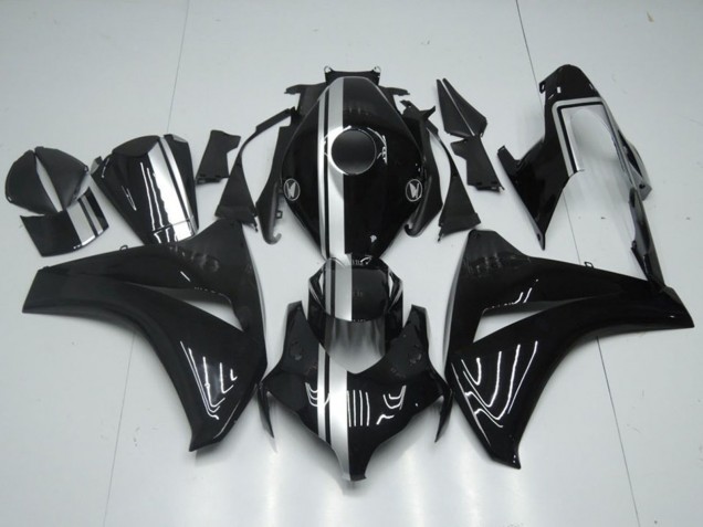 Großhandel Honda CBR1000RR Motorrad Verkleidung 2008-2011 - Glanzendes Schwarz Silber Streifen
