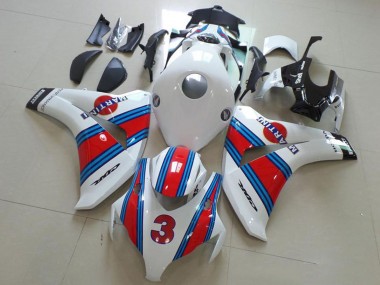 Großhandel Honda CBR1000RR Motorrad Verkleidung 2008-2011 - Weiss Rot Hellblau Martini 3