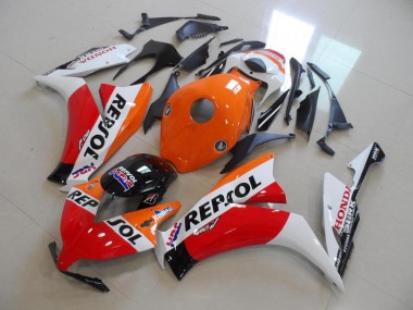 Großhandel Honda CBR1000RR Motorrad Verkleidung Kit 2012-2016 - Orange Weiss Rot Glanzendes Schwarz Repsol