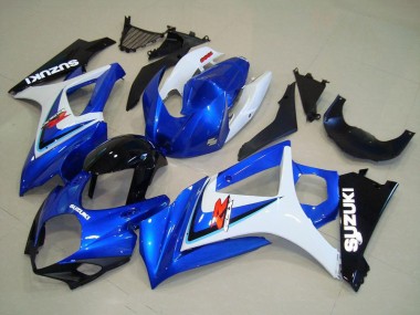 Großhandel Suzuki GSXR 1000 Motorrad Verkleidung 2007-2008 - Weiss Blau Schwarz OEM Stil