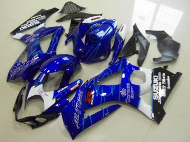 Großhandel Suzuki GSXR 1000 Motorrad Verkleidung 2007-2008 - Blau Weiss Schwarz Corona