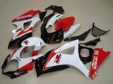 Großhandel Suzuki GSXR 1000 Motorrad Verkleidung Kit 2007-2008 - Weiss Rot Schwarz