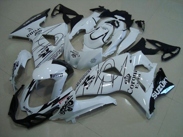 Großhandel Suzuki GSXR 1000 Motorrad Verkleidung 2009-2016 - Weiss Schwarz Corona