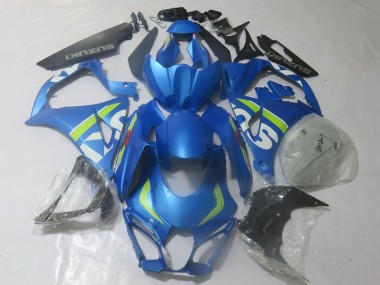 Großhandel Suzuki GSXR 1000 Motorrad Verkleidung 2017-2024 - Blau Limetten Grun Weiss