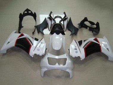Großhandel Kawasaki ZX250R Motorrad Verkleidung 2008-2012 - Weiss Rot Glanzendes Schwarz