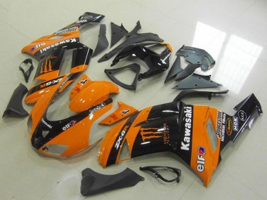 Großhandel Kawasaki ZX6R Motorrad Verkleidung 2007-2008 - Orange Monster
