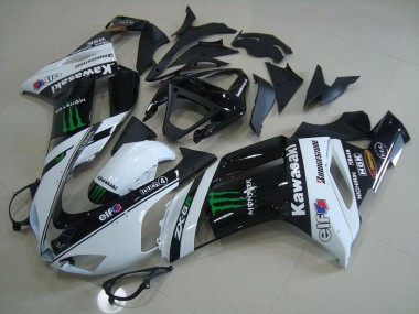 Großhandel Kawasaki ZX6R Motorrad Verkleidung 2007-2008 - Weiss Monster