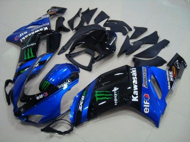 Großhandel Kawasaki ZX6R Motorrad Verkleidung 2007-2008 - Blau Monster