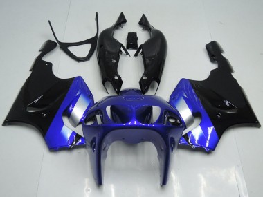 Großhandel Kawasaki ZX7R Motorrad Verkleidung 1996-2003 - Blau Silber Glanzendes Schwarz