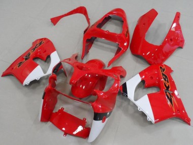 Großhandel Kawasaki ZX9R Motorrad Verkleidung 2000-2001 - Rot Weiss
