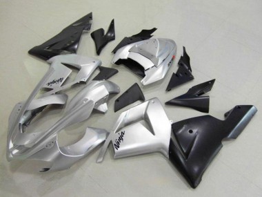 Großhandel Kawasaki ZX10R Motorrad Verkleidung 2004-2005 - Silber Schwarz Ninja