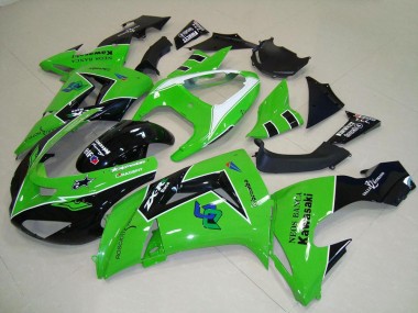 Großhandel Kawasaki ZX10R Motorrad Verkleidung 2006-2007 - Grun Weiss Glanzendes Schwarz