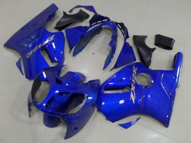 Großhandel Kawasaki ZX12R Motorrad Verkleidung 2000-2001 - Blau Gold Aufkleber