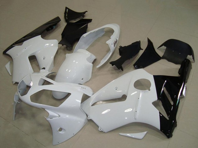 Großhandel Kawasaki ZX12R Motorrad Verkleidung 2002-2006 - Weiss Glanzendes Schwarz