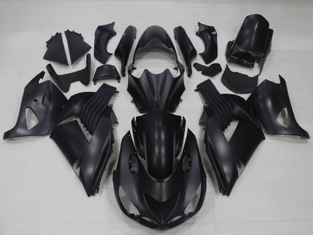 Großhandel Kawasaki ZX14R ZZR1400 Motorrad Verkleidung 2006-2011 - Matt Schwarz