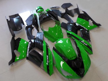 Großhandel Kawasaki ZX14R ZZR1400 Motorrad Verkleidung 2006-2011 - Grun Glanzendes Schwarz