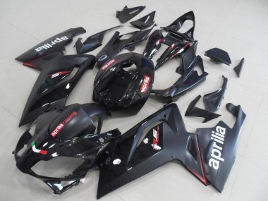 Großhandel Aprilia RS125 Motorrad Verkleidung 2006-2011 - Glanzendes Schwarz Matt Schwarz