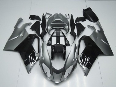 Großhandel Aprilia RSV1000 Motorrad Verkleidung 2003-2006 - Glanzendes Schwarz Grau