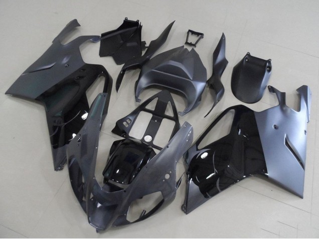 Großhandel Aprilia RSV1000 Motorrad Verkleidung 2003-2006 - Glanzendes Schwarz Grau