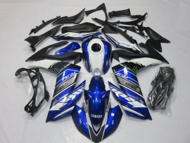 Großhandel Yamaha YZF R3 Motorrad Verkleidung 2015-2018 - Blau Weiss Schwarz Grun Monster