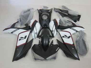 Großhandel Yamaha YZF R3 Motorrad Verkleidung 2015-2018 - Weiss Matt Schwarz