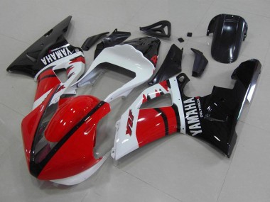 Großhandel Yamaha YZF R1 Motorrad Verkleidung 2000-2001 - Rot Weiss Glanzendes Schwarz Rennen Version