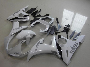 Großhandel Yamaha YZF R6 Motorrad Verkleidung Kit 2003-2004 - Weiss Glanzendes Schwarz