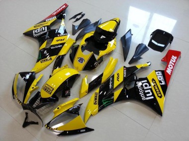 Großhandel Yamaha YZF R6 Motorrad Verkleidung 2006-2007 - Gelb Glanzendes Schwarz Rot Grun Motul Monster