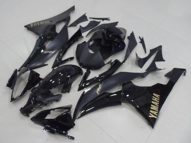 Großhandel Yamaha YZF R6 Motorrad Verkleidung 2008-2016 - Glanzendes Schwarz Matt Schwarz Gold Aufkleber