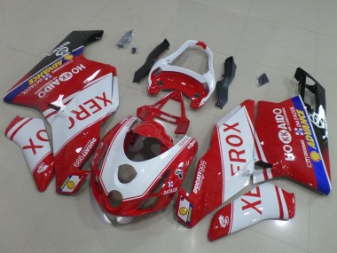 Großhandel Ducati 999 Motorrad Verkleidung 2003-2004 - Weiss Rot Blau Glanzendes Schwarz Xerox OEM Stil