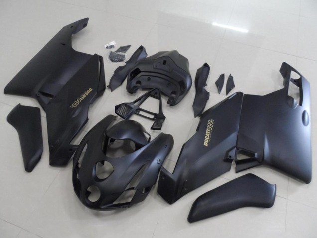 Großhandel Ducati 999 Motorrad Verkleidung 2003-2004 - Matt Schwarz