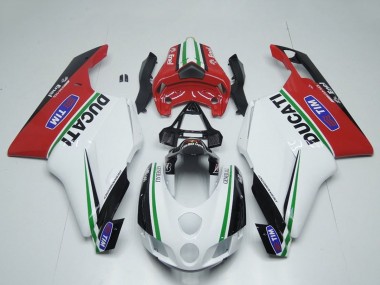 Großhandel Ducati 749 999 Motorrad Verkleidung 2005-2006 - Weiss Rot Grun Glanzendes Schwarz Enel Generali Tim