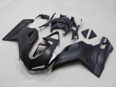 Großhandel Ducati 848 Motorrad Verkleidung 2007-2014 - Matt Schwarz