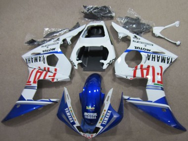 Großhandel Yamaha YZF R6 Motorrad Verkleidung 2003-2004 - Weiss Blau Rot Fiat Motul