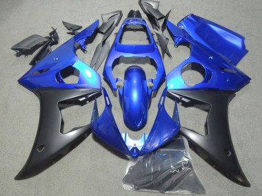 Großhandel Yamaha YZF R6 Motorrad Verkleidung 2003-2004 - Blau Matt Schwarz