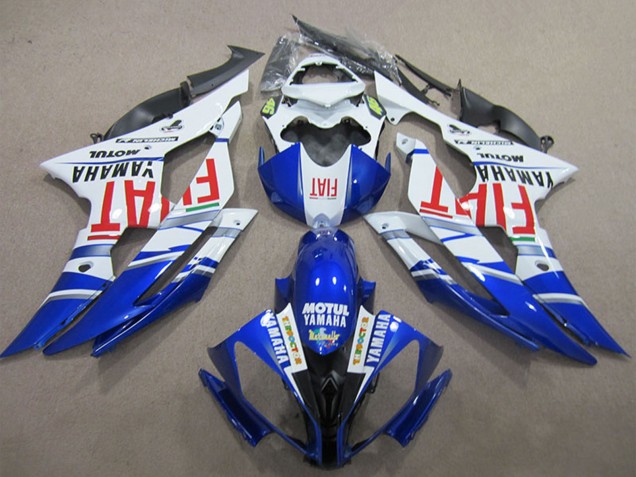 Großhandel Yamaha YZF R6 Motorrad Verkleidung 2008-2016 - Weiss Blau Rot Fiat Motul Michelin 46