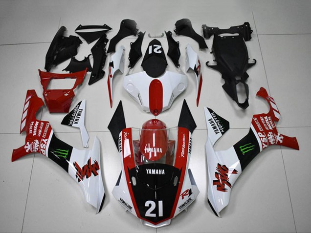 Großhandel Yamaha YZF R1 Motorrad Verkleidung 2015-2019 - Weiss Rot Glanzendes Schwarz Grun Monster Motul YSP