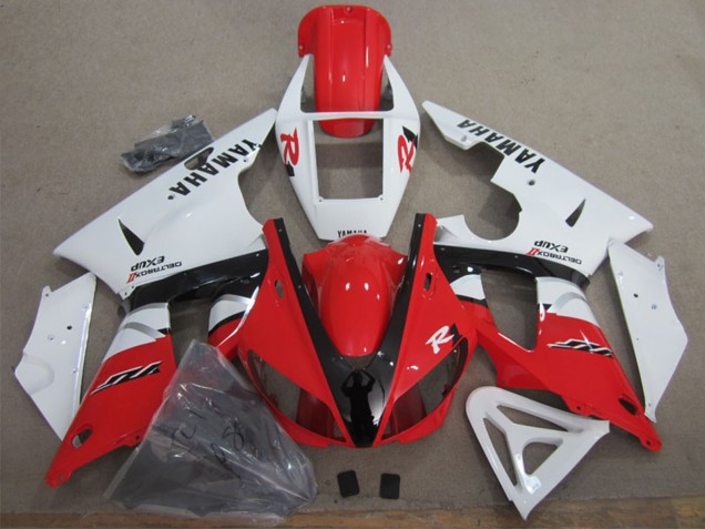 Großhandel Yamaha YZF R1 Motorrad Verkleidung 1998-1999 - Weiss Rot Schwarz