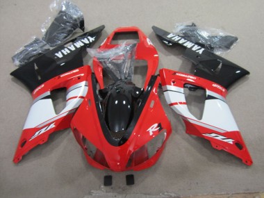 Großhandel Yamaha YZF R1 Motorrad Verkleidung 1998-1999 - Rot Weiss Silber Glanzendes Schwarz