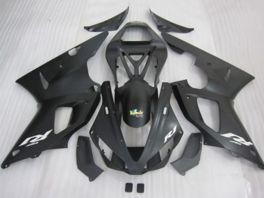 Großhandel Yamaha YZF R1 Motorrad Verkleidung 2000-2001 - Matt Schwarz Weiss Aufkleber