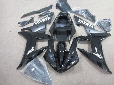 Großhandel Yamaha YZF R1 Motorrad Verkleidung 2002-2003 - Glanzendes Schwarz Matt Schwarz Weiss